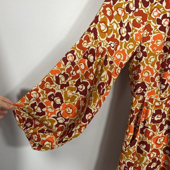 CAbi 70s style Daydream Floral Long Sleeve Dress - Multicolor XS - Picture 6 of 15